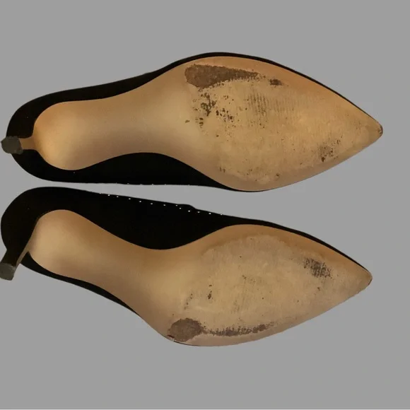 Marc Fisher Elegant Black Fabric Studded Women's Shoes - Picture 5 of 7